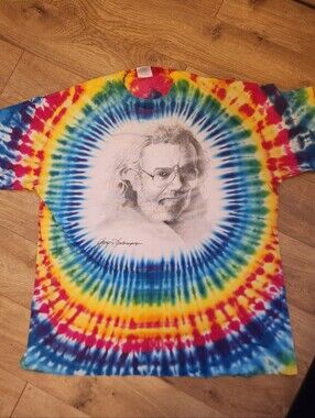 Vintage 90s Grateful Dead Artist Gary Saderup Tie Dye Shirt XXL Single Stitch